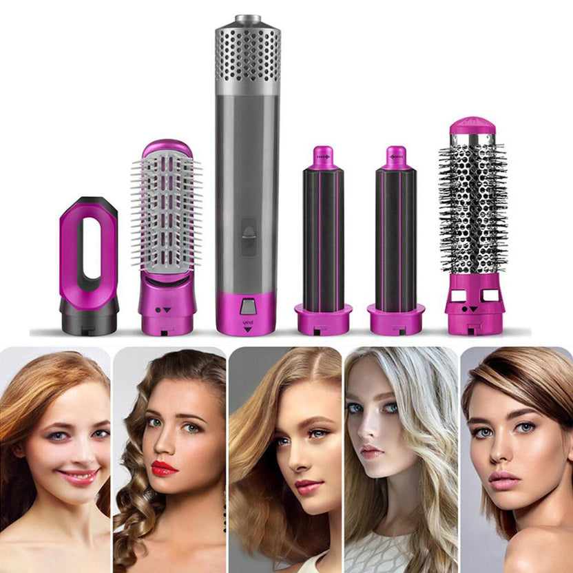 CEPILLO 5 EN 1 + Plancha de Pelo Portátil de regalo