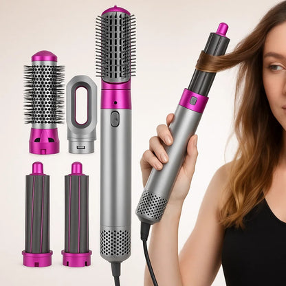 CEPILLO 5 EN 1 + Plancha de Pelo Portátil de regalo